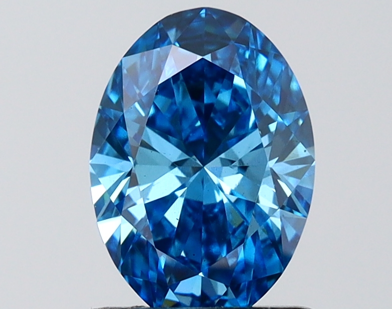 Oval 1.53 Fancy Vivid Blue VS2