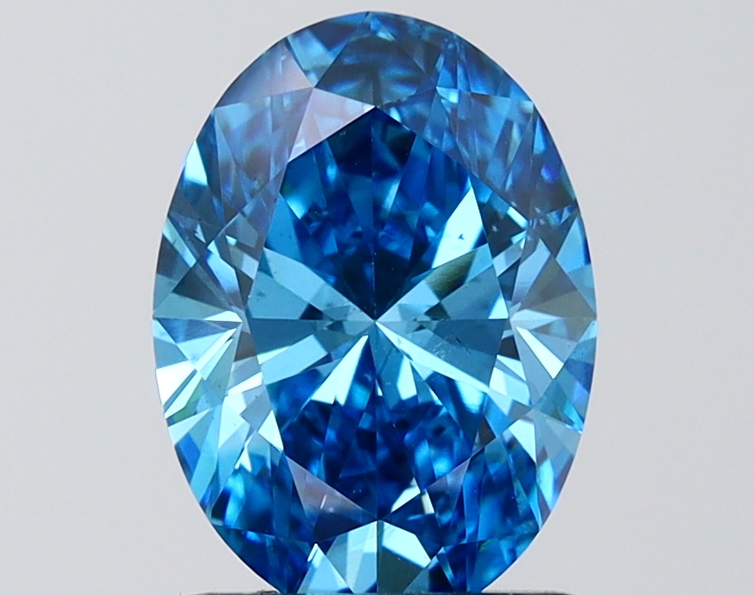 Oval 2.04 Fancy Vivid Blue VS2